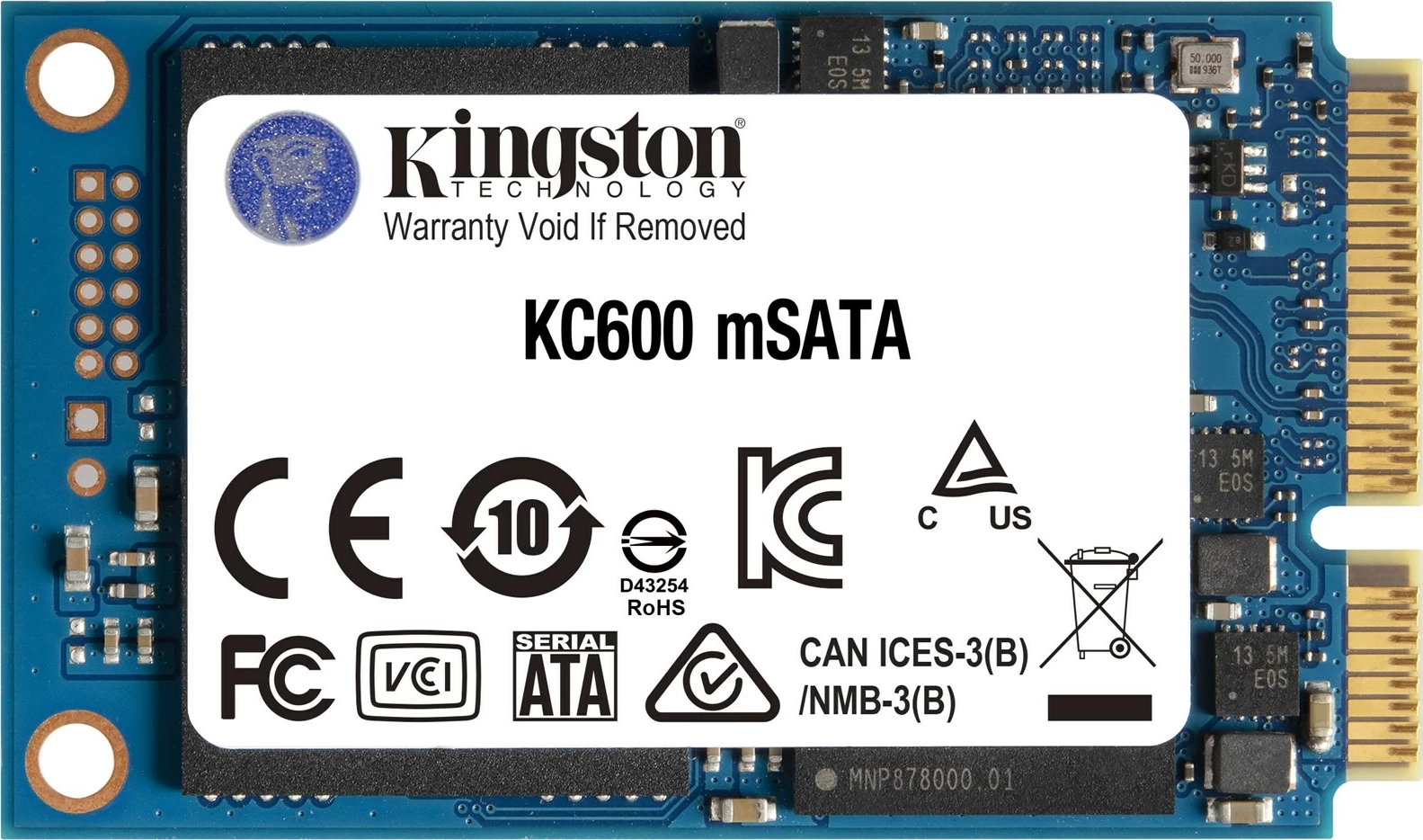 SSD Kingston KC600, 1024GB, mSATA