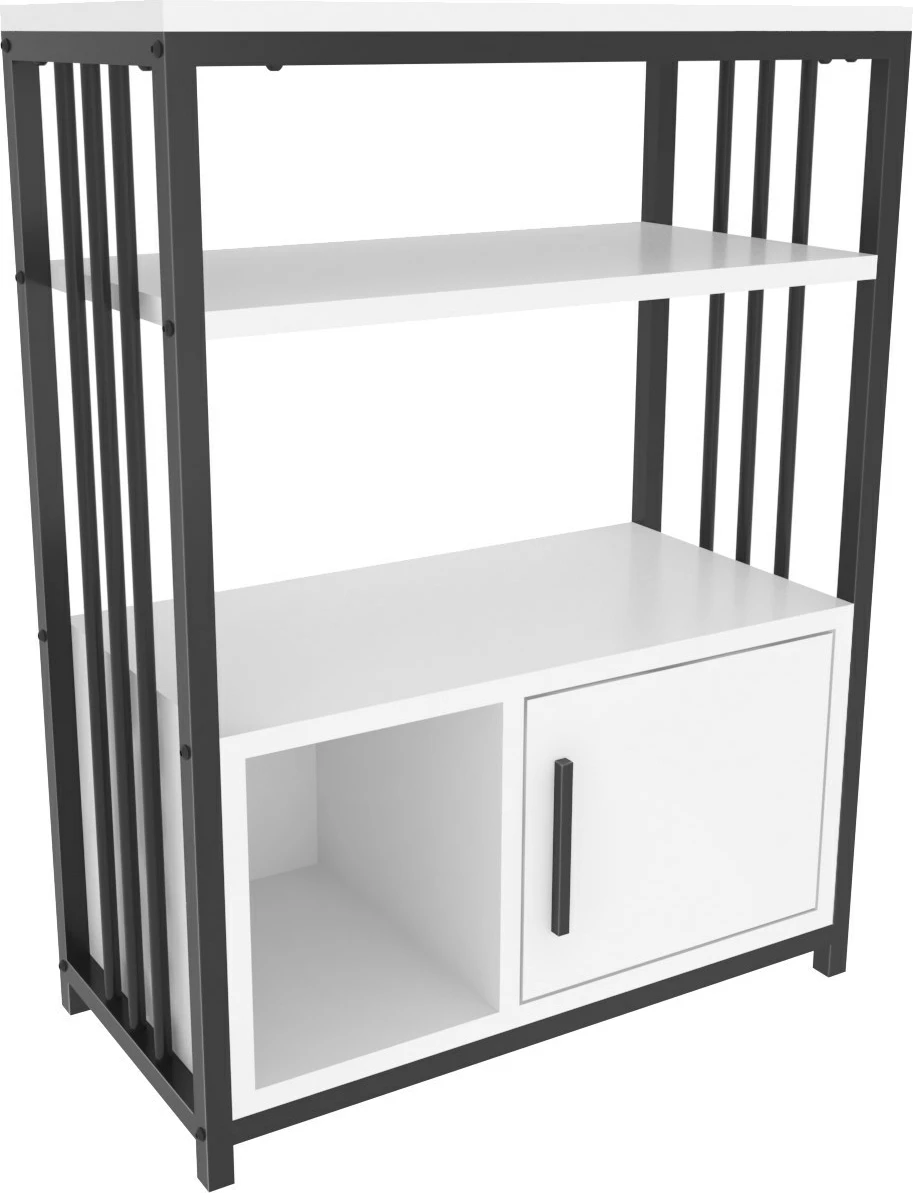Raft librash Hanah Home, Letos, bardhë e zi