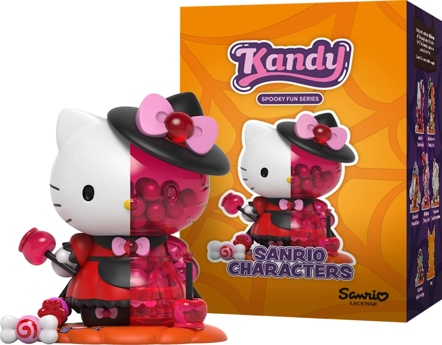 Figurinë koleksioni Mighty Jaxx Kandy x Sanrio Spooky Fun Series, kuti surprizë