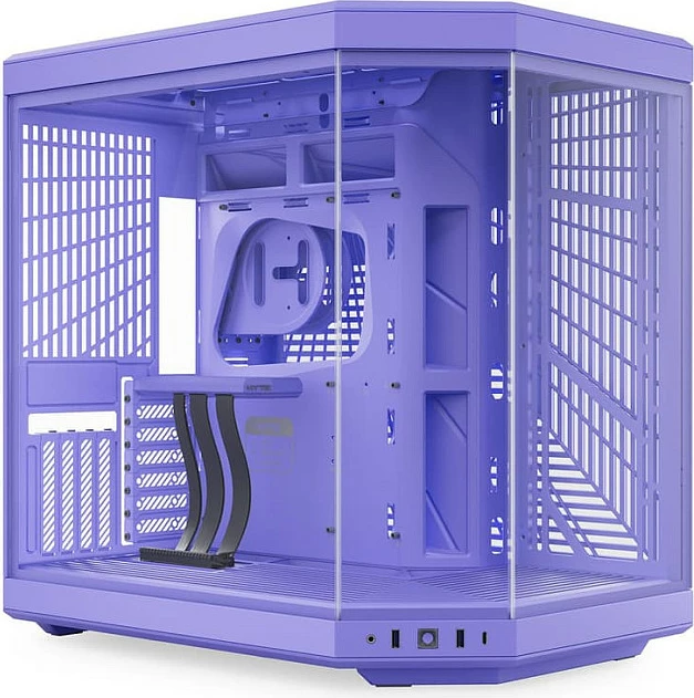 Kasë HYTE Y70 Taro Milk, Midi Tower, ATX/EATX/ITX/micro ATX, xham i temperuar, USB-C, vjollcë