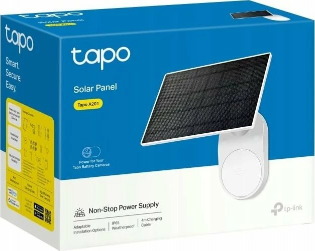 Panel solar TP-Link Tapo A201 2.5W, IP65, kabllo 4 m