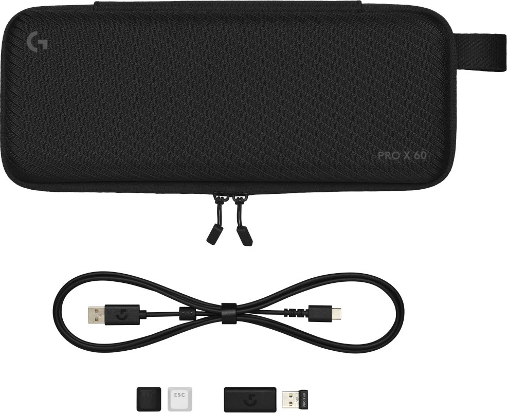 Tastierë Logitech PRO X 60 TKL LIGHTSPEED, RGB, wireless, e bardhë