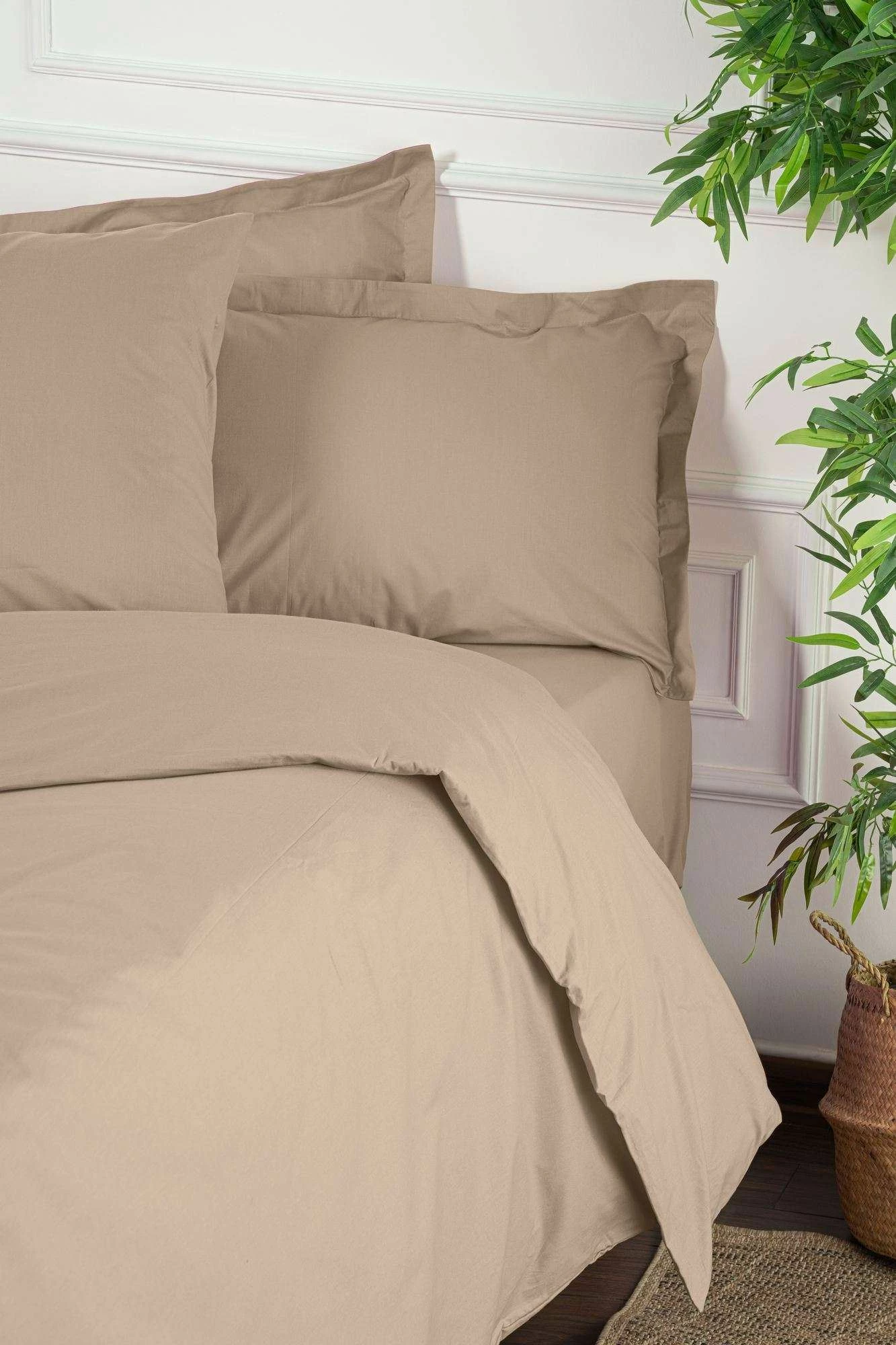 Set mbulesë për jorgan Super King Ranforce, ngjyrë bezhë, L'Essentiel Linge de Maison