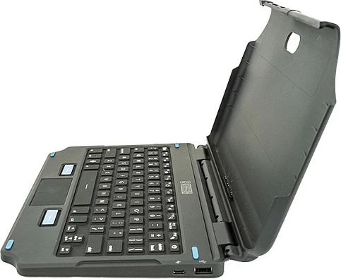 Tastierë 2-në-1 me dritë GAMBER JOHNSON Back Lit për Samsung Galaxy Tab, Touchpad, QWERTZ, e zezë