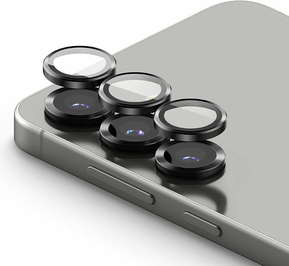 Mbrojtës kornize kamere Ringke për Samsung Galaxy S25, 2 copë, Zi