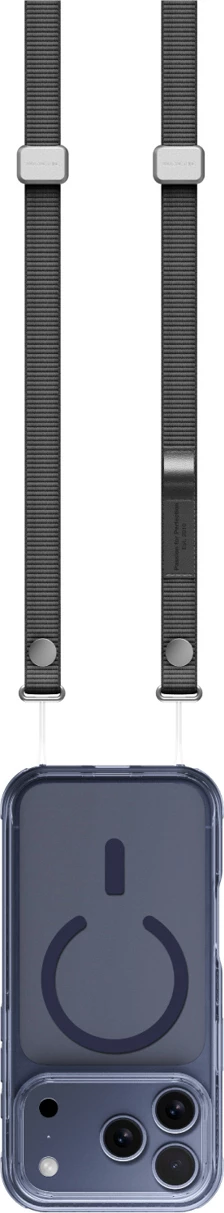 Rrip magnetik për celular AmazingThing Titan MagStrap, rregullim 123-213 cm, adapter rrotullues universal, fije PET, e zezë