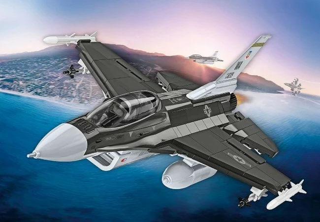 Set blloqesh ndërtimi, Cobi, COBI-5914 F-16D Fighting Falcon, shkallë 1:48, 436 pjesë, 2 figura