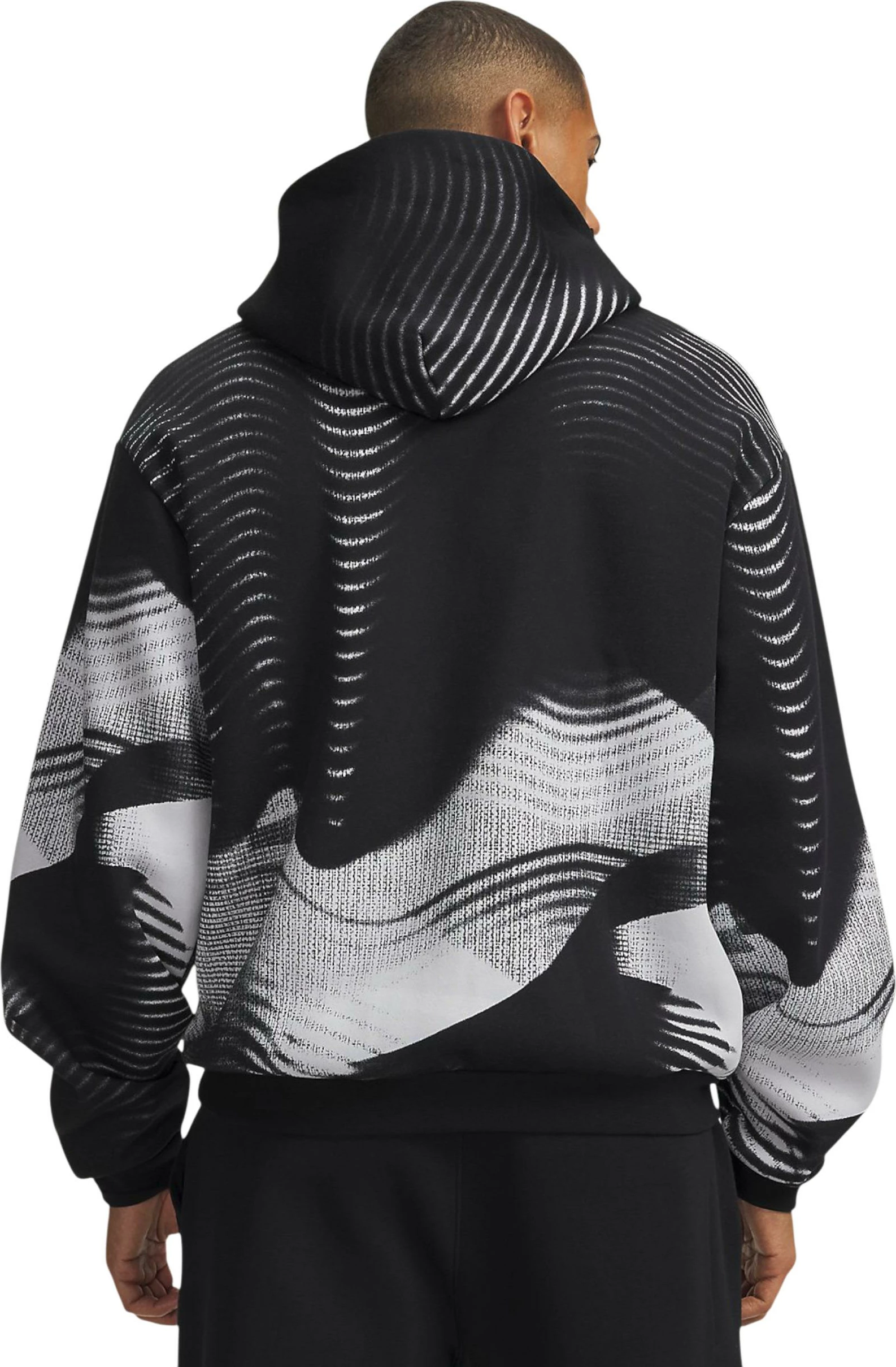 Duks me kapuç me zinxhir për meshkuj Under Armour UA Icon Fleece Printed, i zi [Madhësia: XS]