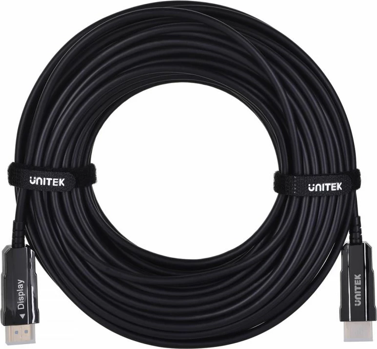 kabllo HDMI 2.0 optike Unitek 20m, e zezë