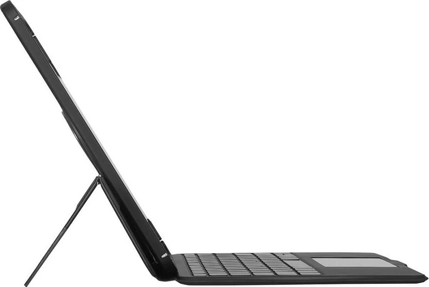 Mbështjellës me tastierë Bluetooth Targus VersaVu, me trackpad, backlight, USB-C, për iPad, i zi