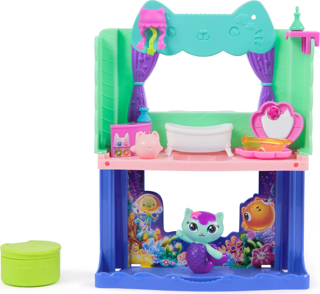 Gabby's Dollhouse - Seti i Lojërave Banjo Spa-wesome i MerCat
