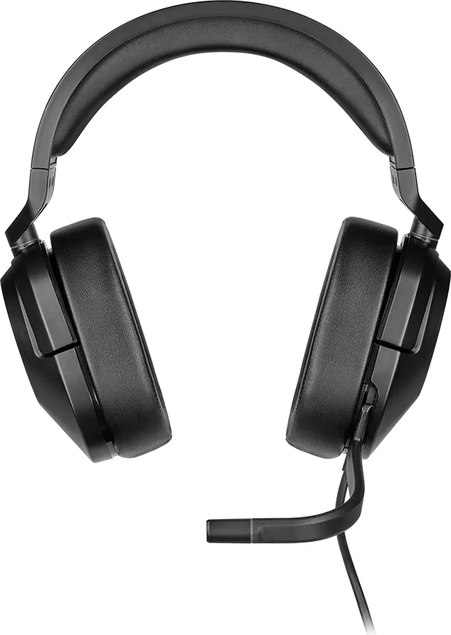 Kufje CORSAIR HS55 Stereo 3.5mm, mikrofon i heqshëm, Carbon