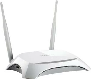 Router Wi‑Fi, TP-Link TL-MR3420, 300Mbps Wireless N, hotspot 3G/4G me USB, me dy antena, i bardhë