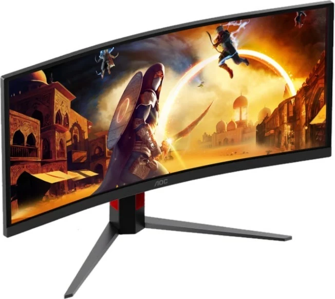 Monitor gaming AOC CU34G4ZCA, 34", UWQHD 3440x1440, 250Hz, i lakuar, Fast VA, i zi