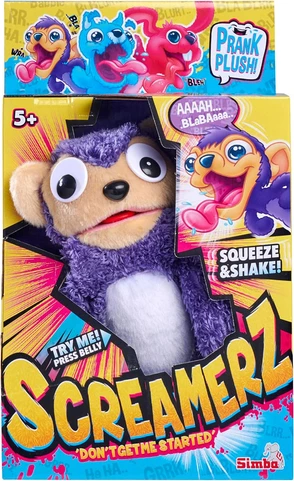 ScreamerZ Monkey Madness – Lodër Interaktive prej Pelushi 30 cm
