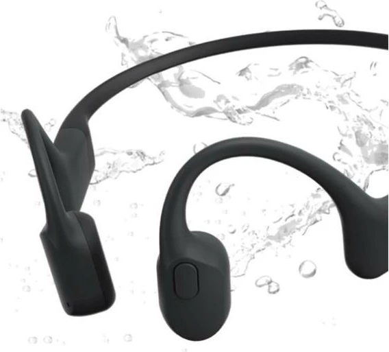 Kufje sportive pa tela Shokz OpenRun S805-ST-BK Bluetooth 5.1 IP67 8h karikim i shpejtë përçim i kockave 30m e zezë