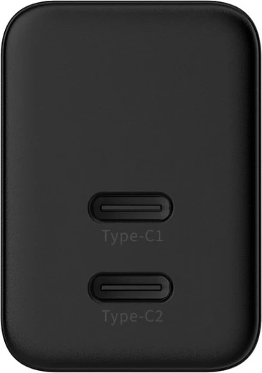 adapter karikues muri GaN, CRONG, CRG-GNCC35-BLK, 35W PD 3.0 me PPS, 2x USB-C, e zezë