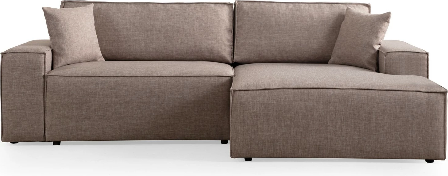 Kënd-sofë krevati Atelier del Sofa, kënd i djathtë, kafe
