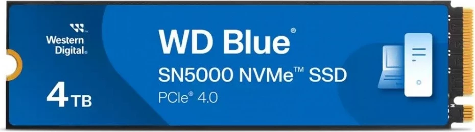 SSD NVMe M.2 2280, Western Digital, Blue SN5000 WDS400T4B0E, 4 TB, PCIe 4.0