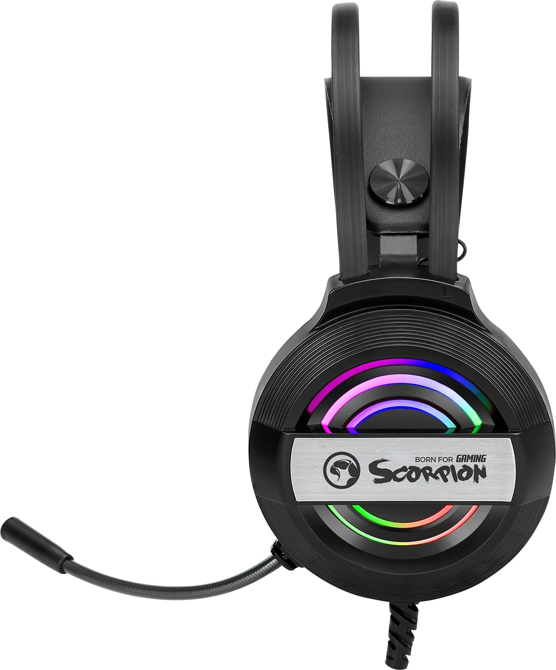 Kufje gaming Marvo HG8902, USB me kabllo, RGB, stereo, të zeza