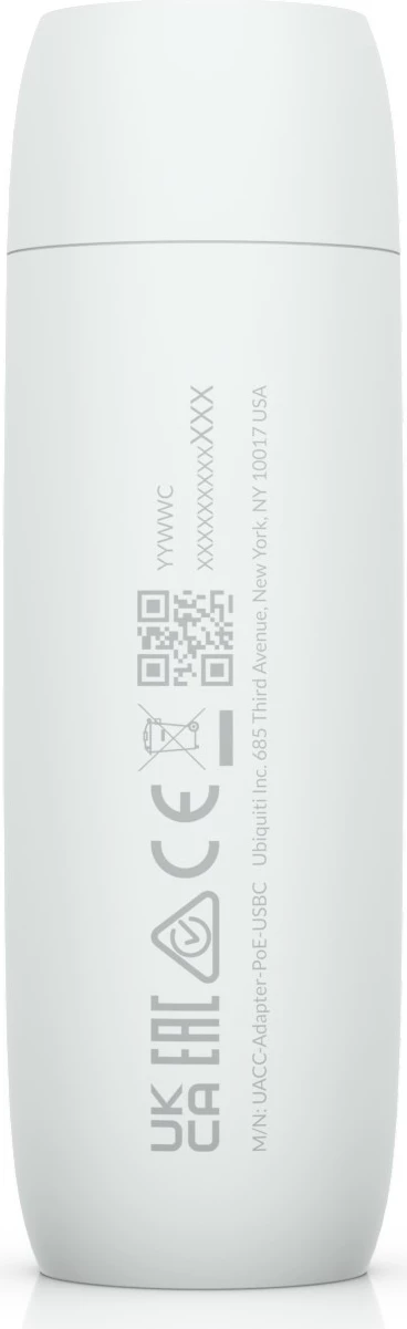 Adapter Ubiquiti UACC-ADAPTER-POE-USBC, 48 V, 5 V, 2 A, Bardhë