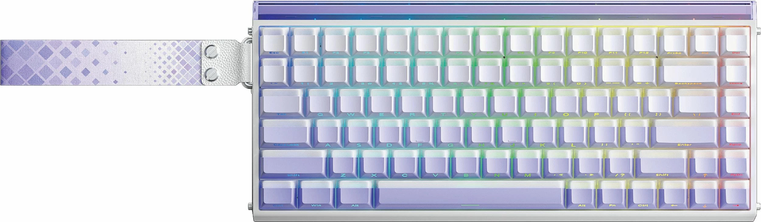 Tastierë mekanike gaming Aula Hero 84 HE, 75%, JadeKing Switch, RGB, USB/Bluetooth/2.4GHz, US layout, vjollcë