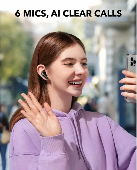 Kufje wireless Anker Soundcore P40i, ANC, Bluetooth 5.3, 60h bateri, IPX5, blu