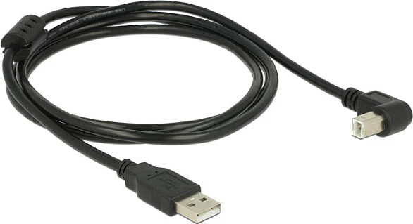 Kabllo USB DeLOCK USB-A në USB-B, USB 2.0, 1.5m, 480Mbps, e zezë