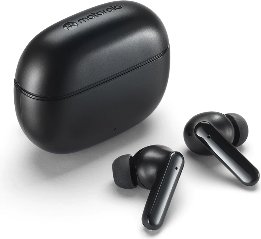 Kufje MOTOROLA Moto Buds 125, TWS Bluetooth, ENC, deri 17 orë punë, IPX5, USB-C, të zeza