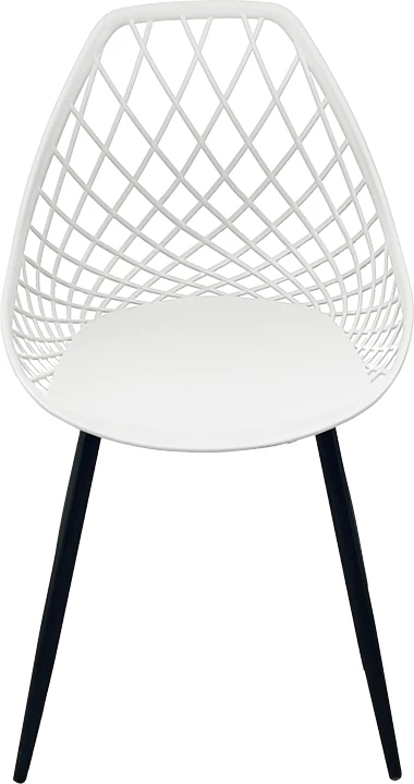 Karrige Suan pp, ngjyrë bardhë e zezë, këmbë metali, 56x49x82cm