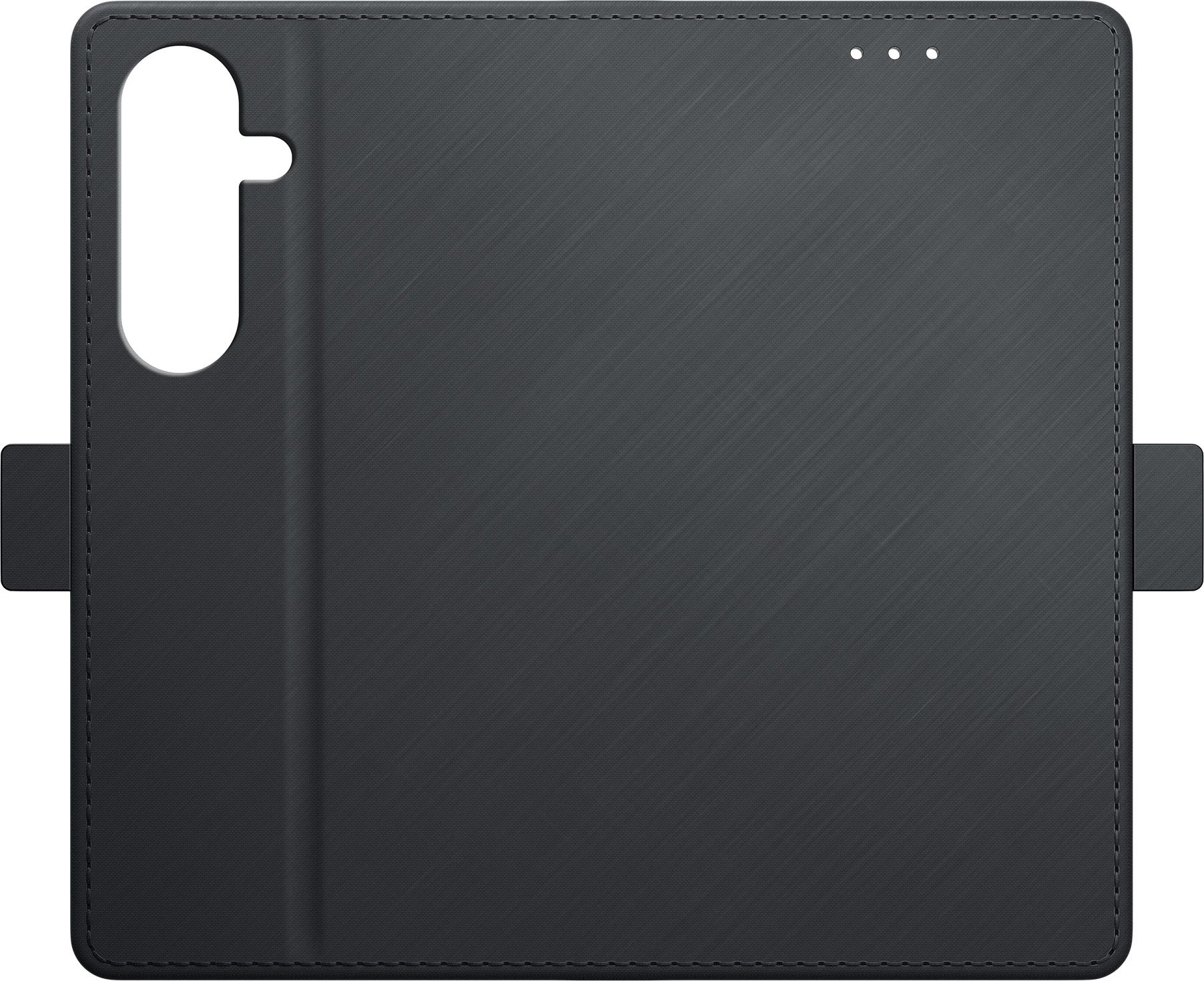 Mbështjellës 3mk Wallet Case për Samsung Galaxy S26 FE, xhepa për 3 karta, kapak magnetik, funksion stand, i zi, në kuti