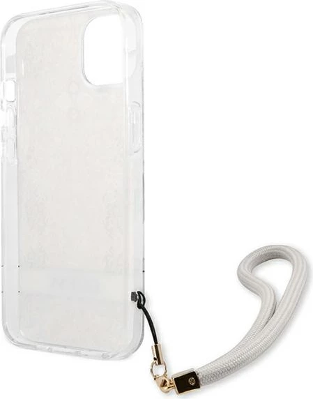 Mbështjellës Guess GUHCP13SHFLSD për iPhone 13 mini 5.4", Flower Strap, Ari