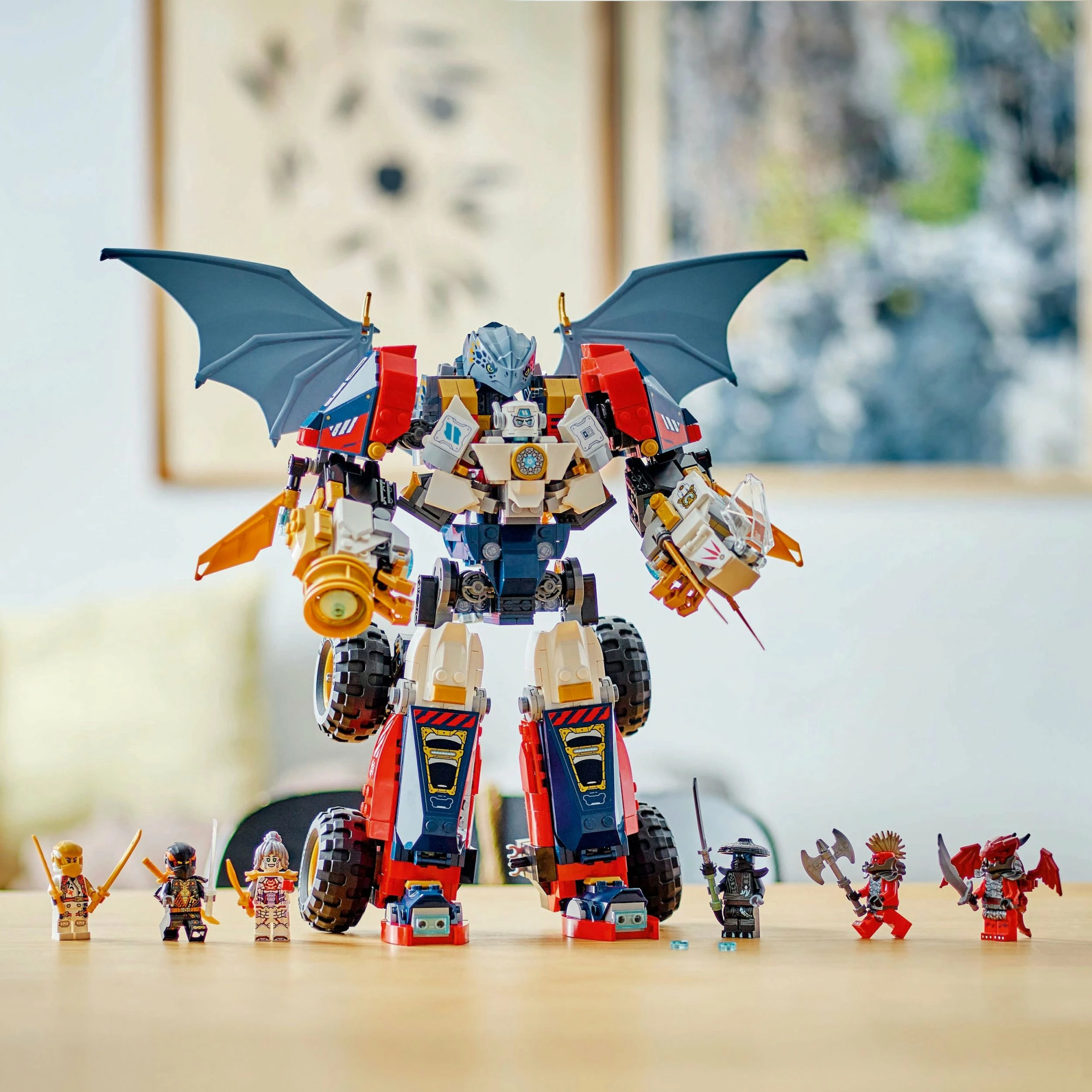 Set LEGO NINJAGO 71834 Zane’s Multifunctional Ultramech, 1187 pjesë, 9+, 4-në-1