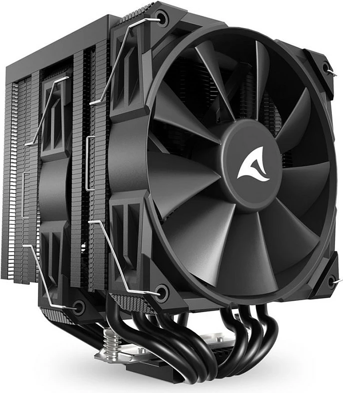 Ftohës ajri Sharkoon A60, 2 ventilatorë 120mm, 6 heatpipes, i zi