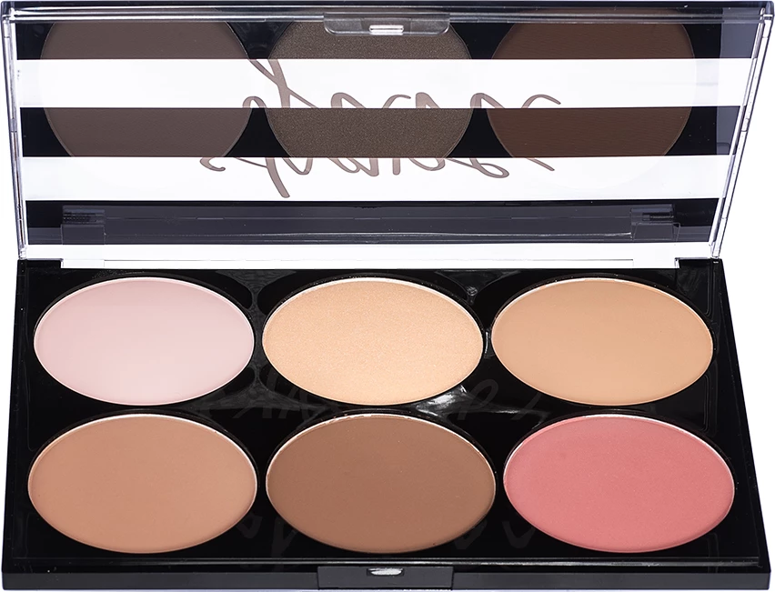 SHAPE GURU Face sculpting palette with highlighter, contour and blush