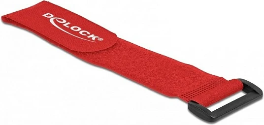 Lidhëse kabllosh me velkro DeLOCK 280 x 38 mm, 3 copë, e kuqe