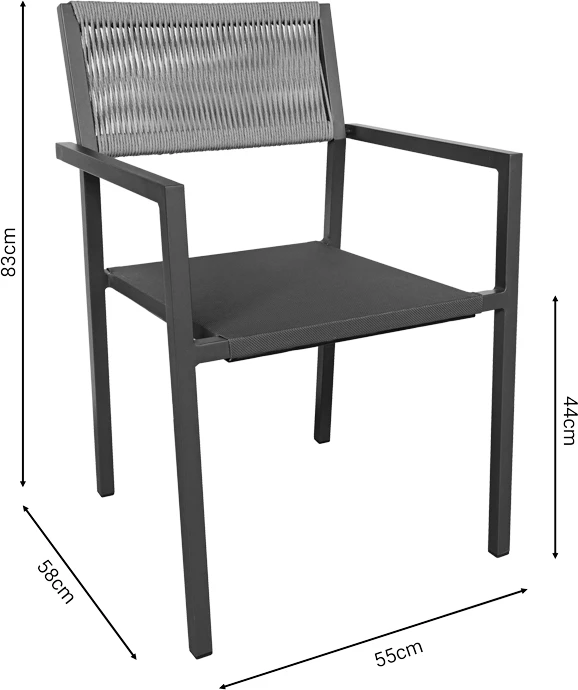 Tavolinë me karrige Savor-Nares set prej 7 copash alumini dhe ratan ngjyrë natyrale 180x90x72.5cm
