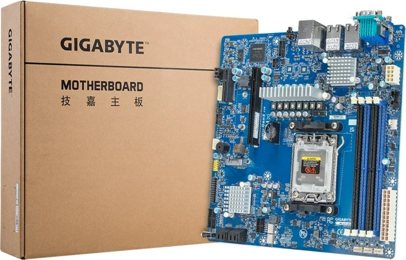 Pllakë amë Gigabyte MC13-LE1, 1x AM5, AMD Epyc 4004/Ryzen 7000/Ryzen 9000, B650E, Blu