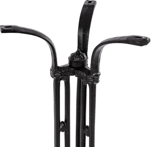 Bazë për bar prej gize, ngjyrë e zezë, FH446, 3 këmbë, 50x50x105 cm