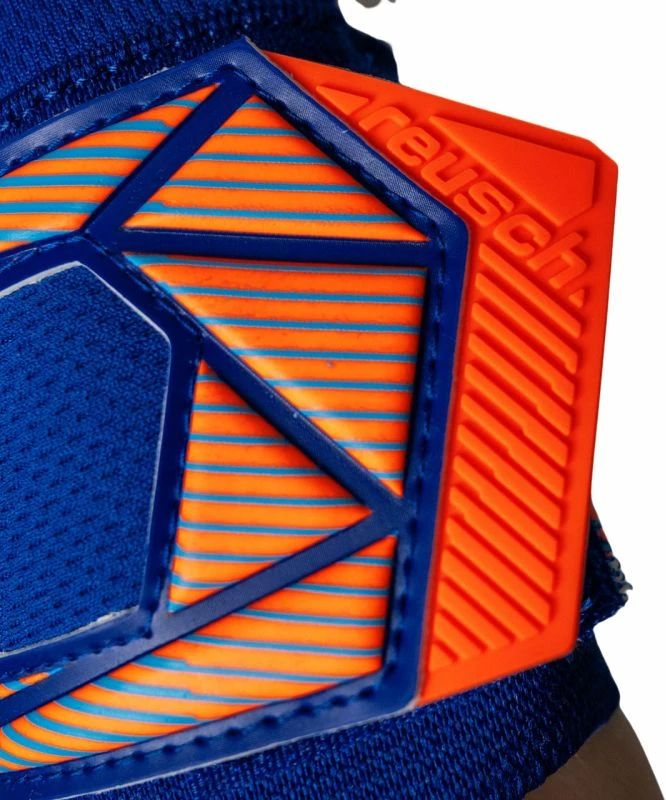 Doreza portieri Reusch Attrakt Freegel Advance për fëmijë, blu-portokalli