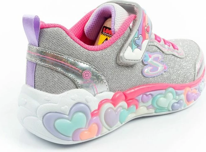 Atlete për fëmijë Skechers S Lights LED, gri [Madhësia: 28]