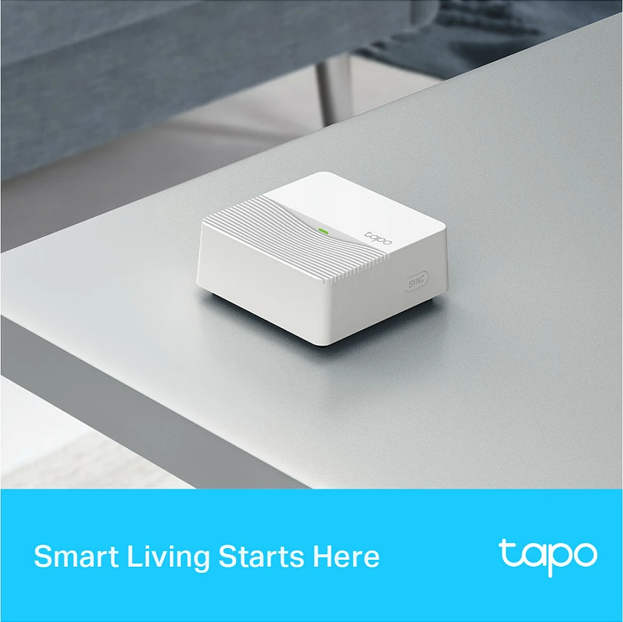 Smart Hub TP-Link Tapo, Wi‑Fi 4, Ethernet, microSD deri 512GB, i bardhë