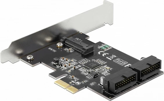 Kartelë zgjerimi PCIe DeLOCK 90387, 2x USB 3.2 Gen 1 header, 5 Gbit/s