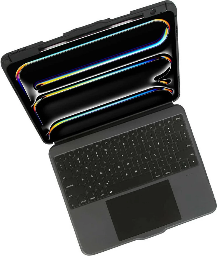 Mbështjellës me tastierë Targus VersaVu për iPad Pro 13" (M4), Bluetooth 5.0, Trackpad, QWERTY UK, me ndriçim, e zezë
