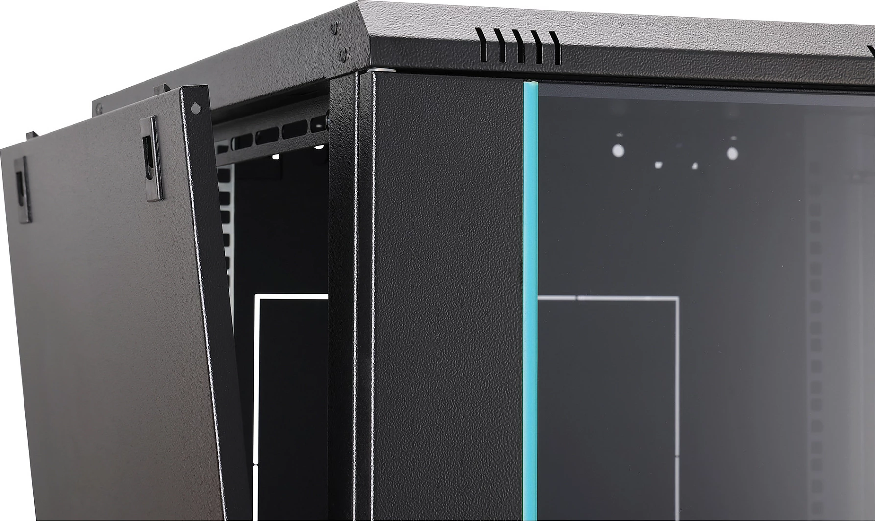 Kabinet rrjeti muror Digitus Dynamic-N, 16U, 600x600 mm, derë xhami, i zi
