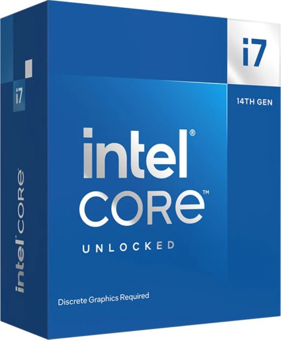Procesor Intel Core i7-14700KF, LGA1700, 20 bërthama/28 threads, deri 5.6GHz, 33MB cache, BOX (pa cooler)