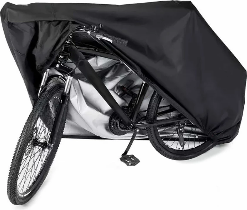 Mbulesë ujërezistuese për grilë/biçikletë/skuter, Hurtel, L 145x61x117 cm, e zezë