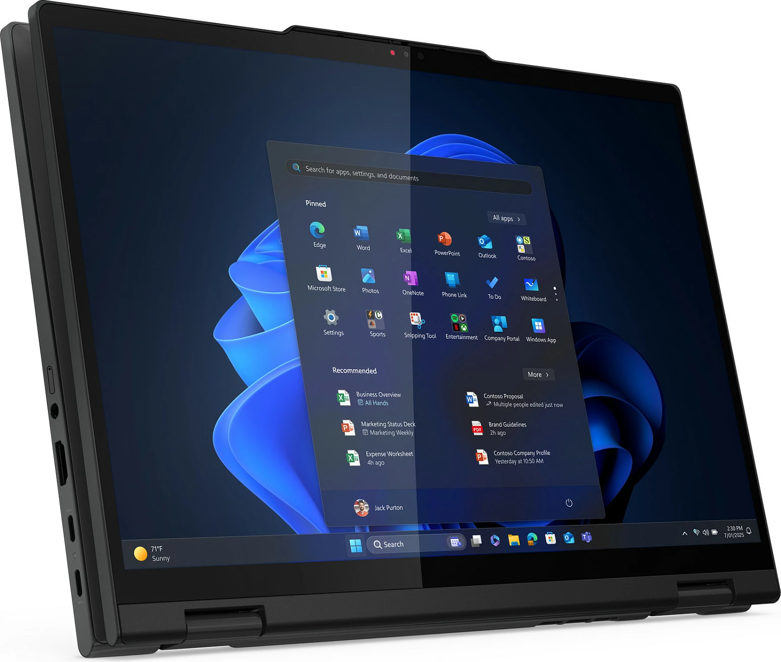 Laptop Lenovo ThinkPad T14s 2-in-1 G1 21R3, Core Ultra 7 255U, 32GB RAM, 1TB SSD, 14" Touch, LTE 5G, Windows 11 Pro, i zi