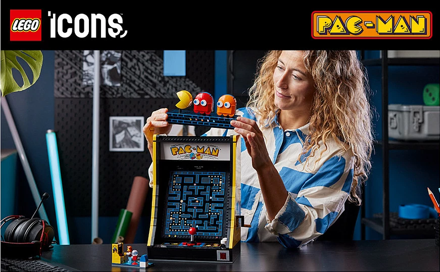 Set ndërtimi LEGO Icons PAC-MAN Arcade 10323, 2651 pjesë, multikolor