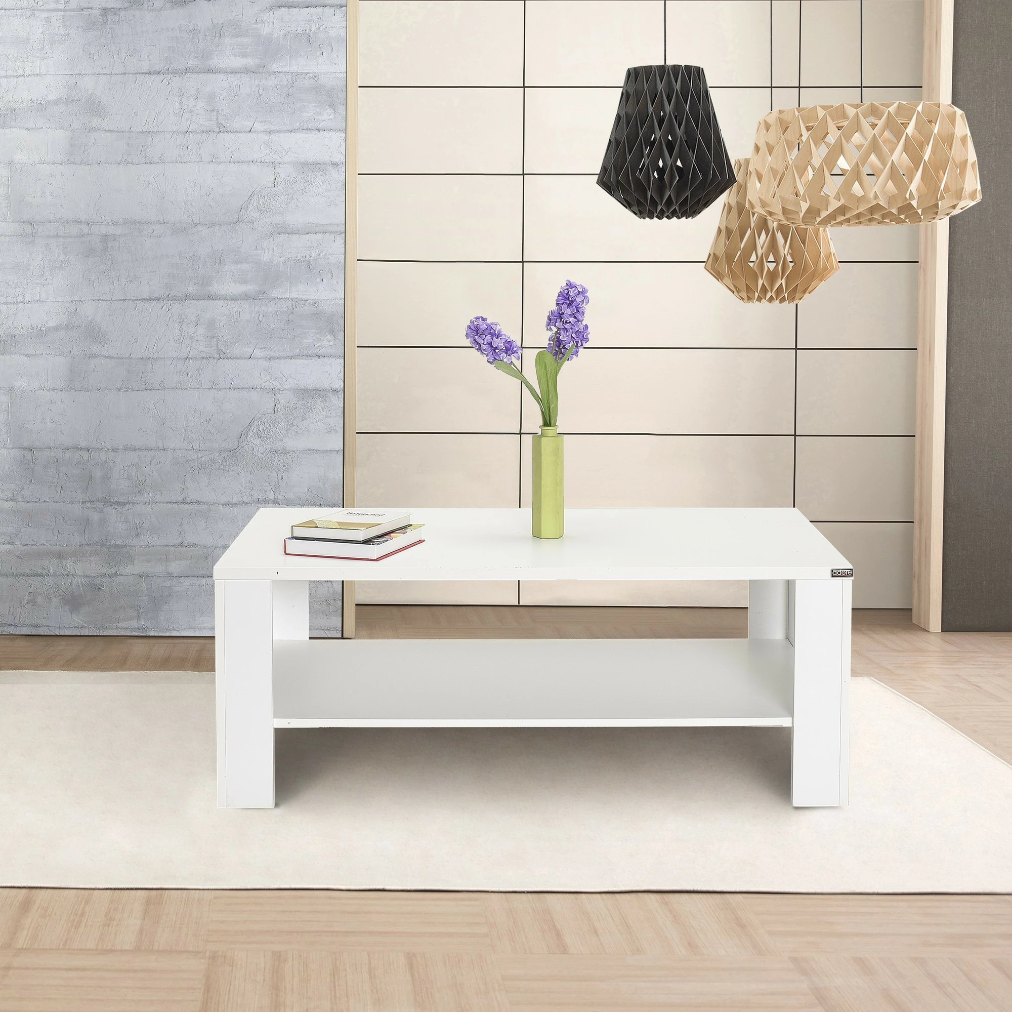Tavolinë kafeje Hanah Home, Diamond White, Shp-695-Dd-1